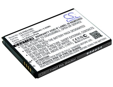 Batterij  philips ab1630dwmc