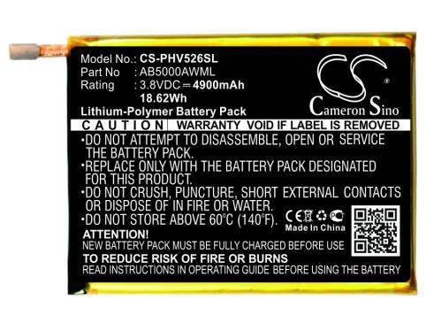 Batterij telefoon philips xenium v787