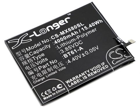 Batterij telefoon meilan note 3