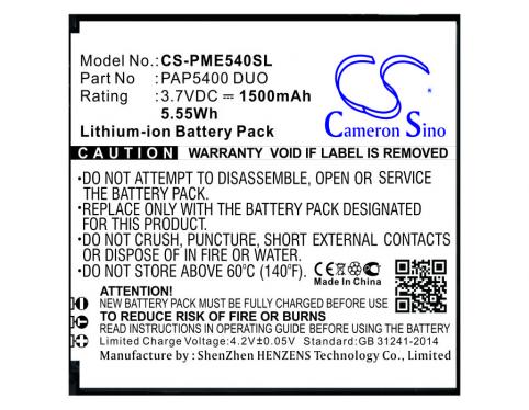 Batterij telefoon prestigio multiphone 5400 duo