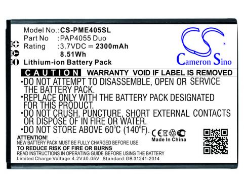 Batterij telefoon prestigio pap4055 duo