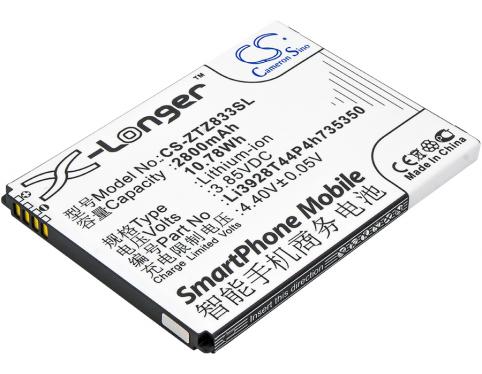 Batterij telefoon zte z833