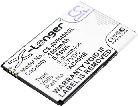 Batterie pour telephone archos ac40he 40 helium batterij telefoon