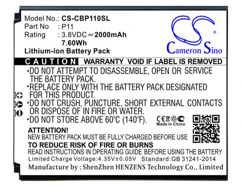 Batterij telefoon cubot p11