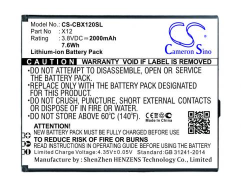 Batterij  cubot x12