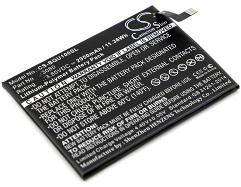Batterij telefoon bq u plus