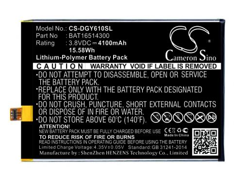 Batterij telefoon doogee y6 max