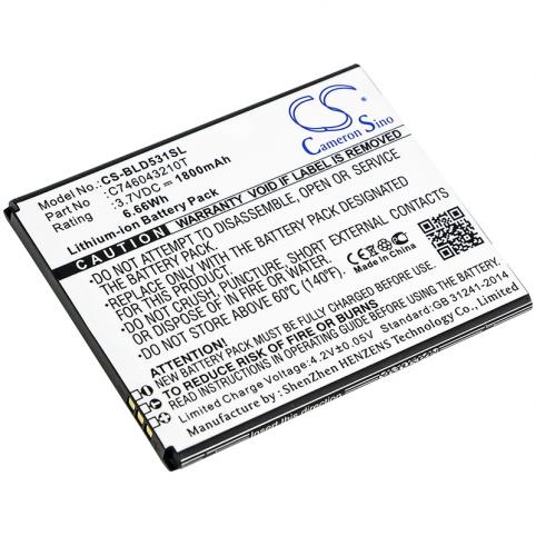 Batterij telefoon blu d530k