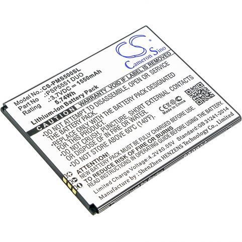 Batterij telefoon prestigio psp5551 duo