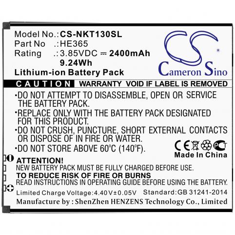 Batterie pour telephone nokia he365 1 plus batterij telefoon