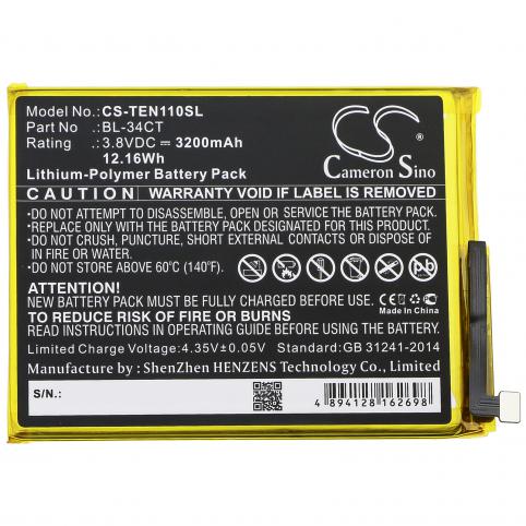 Batterij telefoon tecno camon isky3