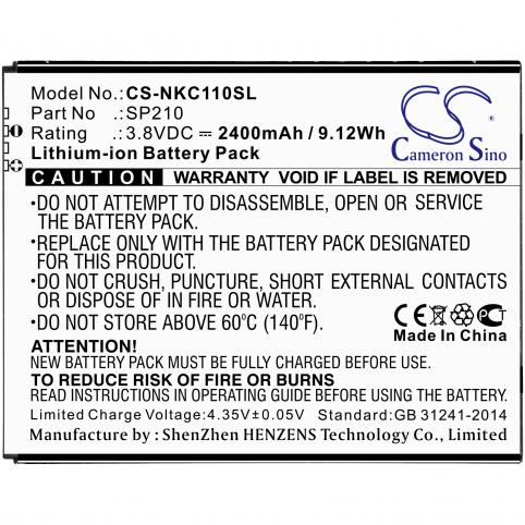 Batterij telefoon nokia c1 plus