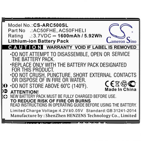 Batterij  archos ac50fhe