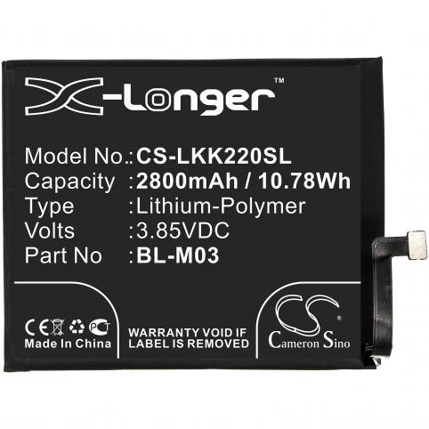 Batterij telefoon lg lmk200baw