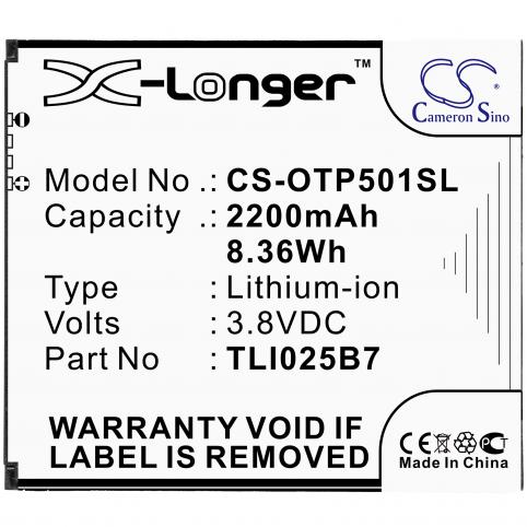 Batterij telefoon alcatel 5011a