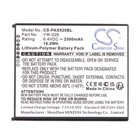 Batterij tpe terminal paiement pax a920 max