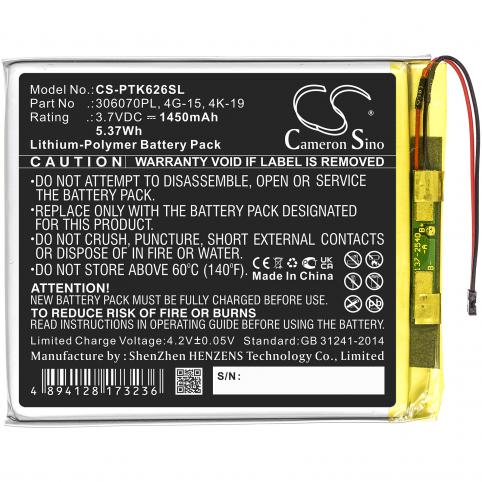 Batterij livre electronique pocketbook 632 plus